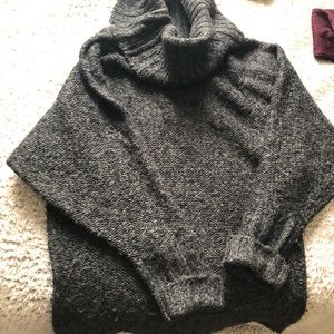 Vowel neck sweater